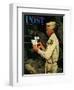 "War Bond" Saturday Evening Post Cover, July 1,1944-Norman Rockwell-Framed Giclee Print