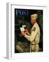 "War Bond" Saturday Evening Post Cover, July 1,1944-Norman Rockwell-Framed Giclee Print