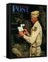 "War Bond" Saturday Evening Post Cover, July 1,1944-Norman Rockwell-Framed Stretched Canvas