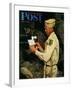 "War Bond" Saturday Evening Post Cover, July 1,1944-Norman Rockwell-Framed Giclee Print