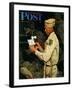 "War Bond" Saturday Evening Post Cover, July 1,1944-Norman Rockwell-Framed Giclee Print