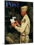 "War Bond" Saturday Evening Post Cover, July 1,1944-Norman Rockwell-Mounted Giclee Print
