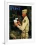 "War Bond" Saturday Evening Post Cover, July 1,1944-Norman Rockwell-Framed Giclee Print