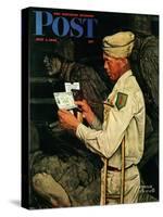 "War Bond" Saturday Evening Post Cover, July 1,1944-Norman Rockwell-Stretched Canvas