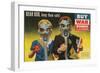 War Bonds Poster, Children in Gas Masks-null-Framed Art Print