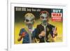 War Bonds Poster, Children in Gas Masks-null-Framed Premium Giclee Print