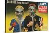 War Bonds Poster, Children in Gas Masks-null-Stretched Canvas