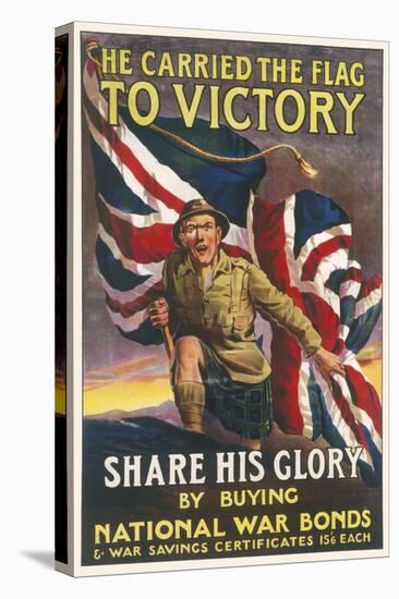 War Bonds Poster WWI-null-Stretched Canvas