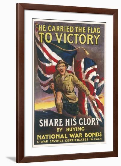 War Bonds Poster WWI-null-Framed Art Print