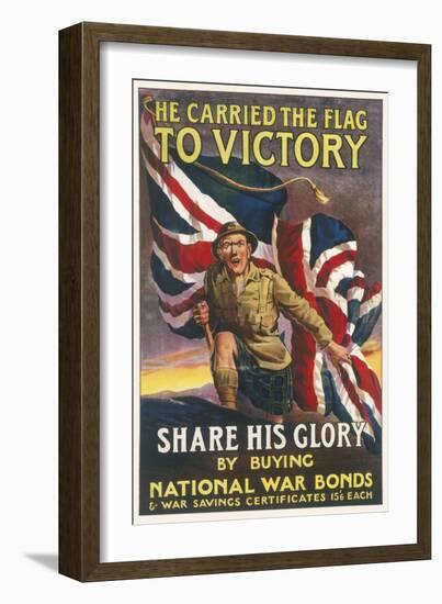 War Bonds Poster WWI-null-Framed Art Print