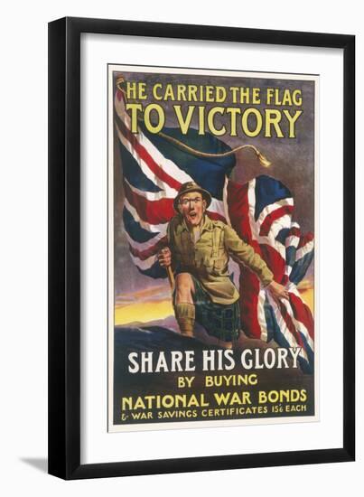 War Bonds Poster WWI-null-Framed Art Print