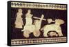 War Chariot Pulled by Two Horses, 2800-2300 BC-Mesopotamian-Framed Stretched Canvas