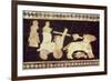 War Chariot Pulled by Two Horses, 2800-2300 BC-Mesopotamian-Framed Giclee Print