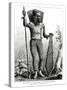 War Costume of the Natives of the Caroline Islands, Central Pacific Ocean, 1877-null-Stretched Canvas