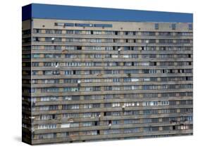 War Damaged Apartment Block, Sarajevo, Bosnia, Bosnia-Herzegovina-Graham Lawrence-Stretched Canvas