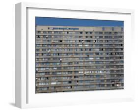 War Damaged Apartment Block, Sarajevo, Bosnia, Bosnia-Herzegovina-Graham Lawrence-Framed Photographic Print