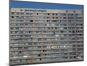 War Damaged Apartment Block, Sarajevo, Bosnia, Bosnia-Herzegovina-Graham Lawrence-Mounted Photographic Print