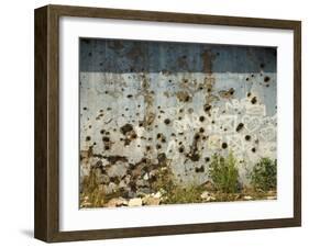 War Damaged Building, Sarajevo, Bosnia, Bosnia-Herzegovina-Graham Lawrence-Framed Photographic Print