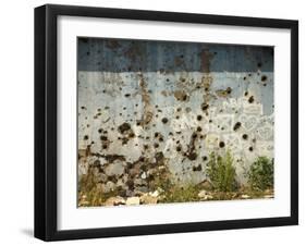 War Damaged Building, Sarajevo, Bosnia, Bosnia-Herzegovina-Graham Lawrence-Framed Photographic Print