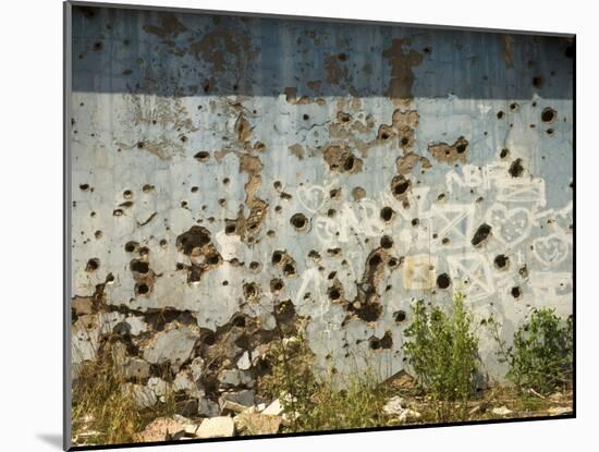 War Damaged Building, Sarajevo, Bosnia, Bosnia-Herzegovina-Graham Lawrence-Mounted Photographic Print