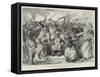War-Dance of the Sultan of Zanzibar's Irregular Troops-null-Framed Stretched Canvas