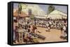 War Dance South Africa-null-Framed Stretched Canvas