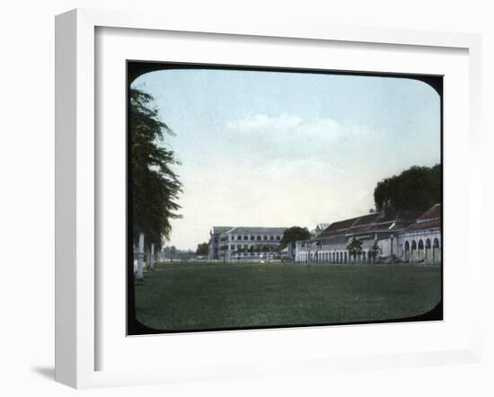 War Department Buildings and Military College, Bangkok, Siam-null-Framed Giclee Print