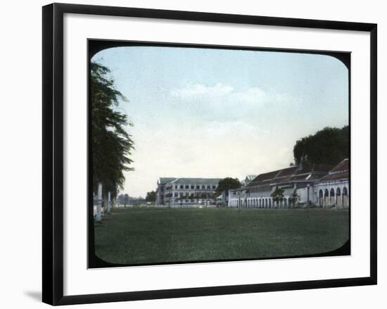 War Department Buildings and Military College, Bangkok, Siam-null-Framed Giclee Print