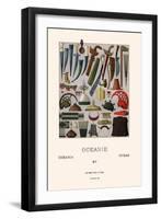 War Gear of Oceania-Racinet-Framed Art Print