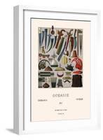 War Gear of Oceania-Racinet-Framed Art Print