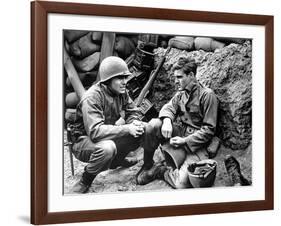 War Hunt by DenisSanders with John Saxon and Robert Redford, 1961 (b/w photo)-null-Framed Photo