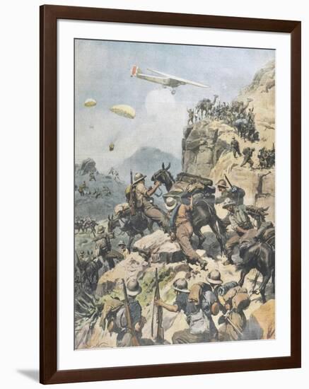 War in Eritrea, from 'La Domenica Del Corriere', 1936-null-Framed Giclee Print