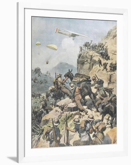 War in Eritrea, from 'La Domenica Del Corriere', 1936-null-Framed Giclee Print