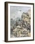 War in Eritrea, from 'La Domenica Del Corriere', 1936-null-Framed Giclee Print