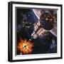 War in Outer Space, as Envisaged in 1977-Gerry Wood-Framed Giclee Print