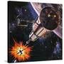 War in Outer Space, as Envisaged in 1977-Gerry Wood-Stretched Canvas