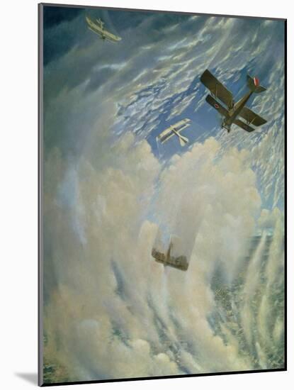 War in the Air, 1918-Christopher Richard Wynne Nevinson-Mounted Giclee Print