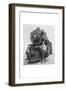 War Information Photographer Jack Delano and Train-Jack Delano-Framed Art Print