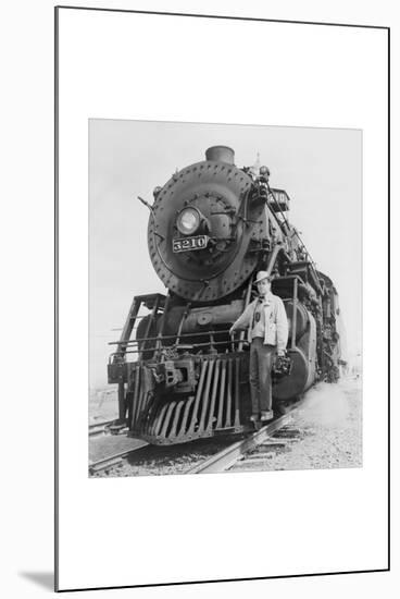 War Information Photographer Jack Delano and Train-Jack Delano-Mounted Art Print