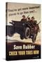 War Information poster, Save Rubber, National Museum of American History, Archives Center-null-Stretched Canvas