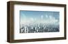 War Machines over a Scifi City-null-Framed Art Print