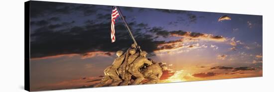 War Memorial at Sunrise, Iwo Jima Memorial, Rosslyn, Arlington, Arlington County, Virginia, USA-null-Stretched Canvas