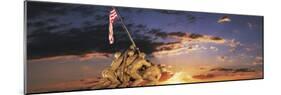 War Memorial at Sunrise, Iwo Jima Memorial, Rosslyn, Arlington, Arlington County, Virginia, USA-null-Mounted Photographic Print