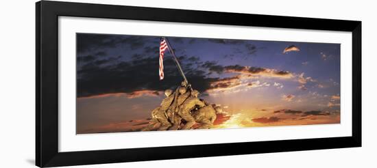 War Memorial at Sunrise, Iwo Jima Memorial, Rosslyn, Arlington, Arlington County, Virginia, USA-null-Framed Photographic Print