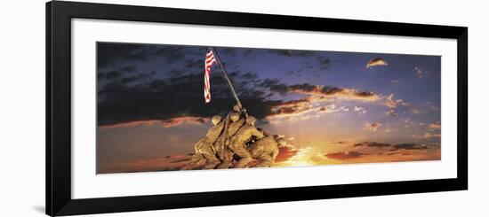 War Memorial at Sunrise, Iwo Jima Memorial, Rosslyn, Arlington, Arlington County, Virginia, USA-null-Framed Photographic Print