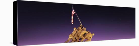War Memorial at Twilight, Iwo Jima Memorial, Rosslyn, Arlington, Arlington County, Virginia, USA-null-Stretched Canvas