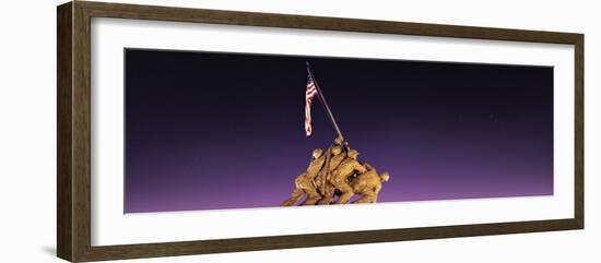 War Memorial at Twilight, Iwo Jima Memorial, Rosslyn, Arlington, Arlington County, Virginia, USA-null-Framed Photographic Print