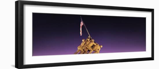 War Memorial at Twilight, Iwo Jima Memorial, Rosslyn, Arlington, Arlington County, Virginia, USA-null-Framed Photographic Print