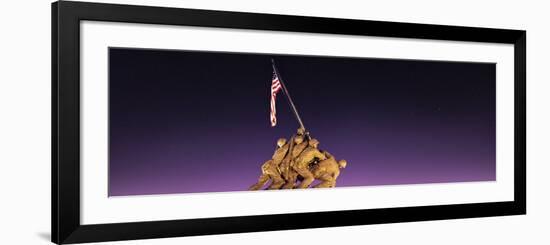 War Memorial at Twilight, Iwo Jima Memorial, Rosslyn, Arlington, Arlington County, Virginia, USA-null-Framed Photographic Print