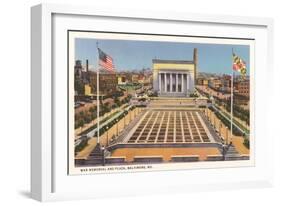 War Memorial, Baltimore-null-Framed Premium Giclee Print